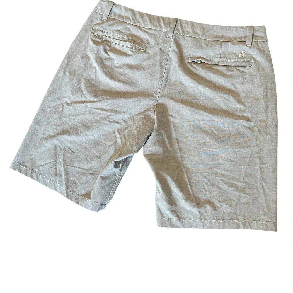 Hang Ten Men's Size 36 Board Shorts‎ Tan Plaid Drawstring Pocket Lightweight